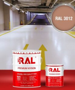 Sơn sàn Garage ô tô PU hệ lăn RAL GARAGE SHIELD 3012 3 B22 Son san Garage PU he lan RAL 3012