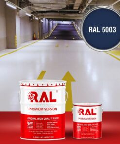 Sơn sàn Garage ô tô PU hệ lăn RAL GARAGE SHIELD 5003 3 B22 Son san Garage PU he lan RAL 5003