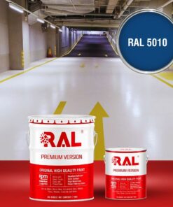 Sơn sàn Garage ô tô PU hệ lăn RAL GARAGE SHIELD 5010 3 B22 Son san Garage PU he lan RAL 5010