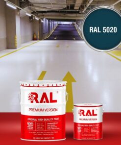 Sơn sàn Garage ô tô PU hệ lăn RAL GARAGE SHIELD 5020 3 B22 Son san Garage PU he lan RAL 5020