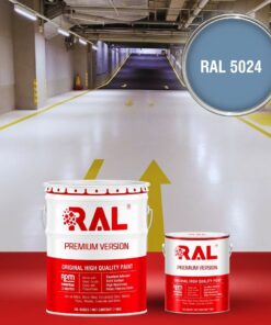 Sơn sàn Garage ô tô PU hệ lăn RAL GARAGE SHIELD 5024 3 B22 Son san Garage PU he lan RAL 5024