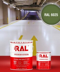 Sơn sàn Garage ô tô PU hệ lăn RAL GARAGE SHIELD 6025 3 B22 Son san Garage PU he lan RAL 6025