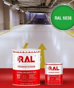 Sơn sàn Garage ô tô PU hệ lăn RAL GARAGE SHIELD 6038 3 B22 Son san Garage PU he lan RAL 6038