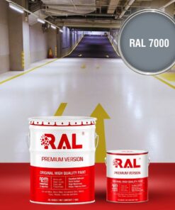 Sơn sàn Garage ô tô PU hệ lăn RAL GARAGE SHIELD 7000 3 B22 Son san Garage PU he lan RAL 7000