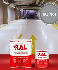 Sơn sàn Garage ô tô PU hệ lăn RAL GARAGE SHIELD 7004 3 B22 Son san Garage PU he lan RAL 7004