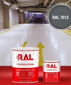 Sơn sàn Garage ô tô PU hệ lăn RAL GARAGE SHIELD 7012 3 B22 Son san Garage PU he lan RAL 7012