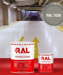 Sơn sàn Garage ô tô PU hệ lăn RAL GARAGE SHIELD 7030 3 B22 Son san Garage PU he lan RAL 7030