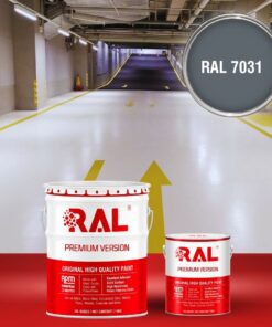 Sơn sàn Garage ô tô PU hệ lăn RAL GARAGE SHIELD 7031 3 B22 Son san Garage PU he lan RAL 7031