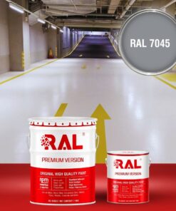 Sơn sàn Garage ô tô PU hệ lăn RAL GARAGE SHIELD 7045 3 B22 Son san Garage PU he lan RAL 7045