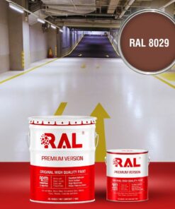 Sơn sàn Garage ô tô PU hệ lăn RAL GARAGE SHIELD 8029 3 B22 Son san Garage PU he lan RAL 8029