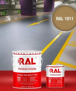 Sơn sàn Garage ô tô Epoxy hệ lăn RAL GARAGE GUARD 1011 3 B23 Son san Garage Epoxy he lan RAL 1011