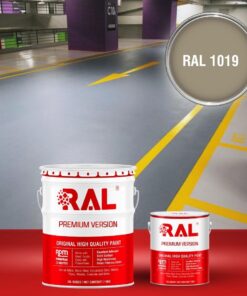 Sơn sàn Garage ô tô Epoxy hệ lăn RAL GARAGE GUARD 1019 3 B23 Son san Garage Epoxy he lan RAL 1019