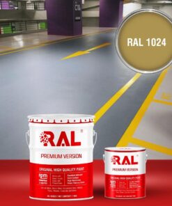 Sơn sàn Garage ô tô Epoxy hệ lăn RAL GARAGE GUARD 1024 3 B23 Son san Garage Epoxy he lan RAL 1024