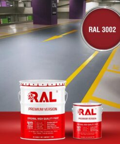 Sơn sàn Garage ô tô Epoxy hệ lăn RAL GARAGE GUARD 3002 3 B23 Son san Garage Epoxy he lan RAL 3002