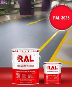 Sơn sàn Garage ô tô Epoxy hệ lăn RAL GARAGE GUARD 3026 3 B23 Son san Garage Epoxy he lan RAL 3026