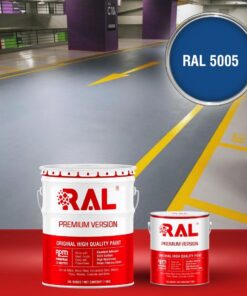Sơn sàn Garage ô tô Epoxy hệ lăn RAL GARAGE GUARD 5005 3 B23 Son san Garage Epoxy he lan RAL 5005