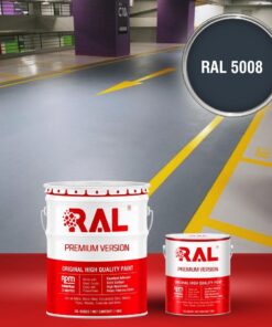 Sơn sàn Garage ô tô Epoxy hệ lăn RAL GARAGE GUARD 5008 3 B23 Son san Garage Epoxy he lan RAL 5008
