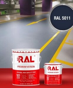 Sơn sàn Garage ô tô Epoxy hệ lăn RAL GARAGE GUARD 5011 3 B23 Son san Garage Epoxy he lan RAL 5011