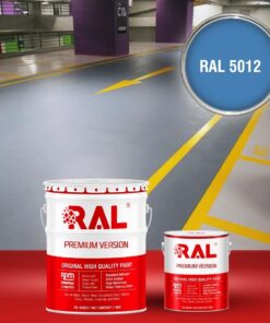 Sơn sàn Garage ô tô Epoxy hệ lăn RAL GARAGE GUARD 5012 3 B23 Son san Garage Epoxy he lan RAL 5012