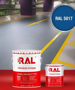 Sơn sàn Garage ô tô Epoxy hệ lăn RAL GARAGE GUARD 5017 3 B23 Son san Garage Epoxy he lan RAL 5017