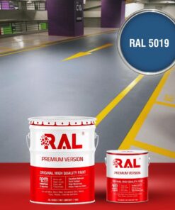 Sơn sàn Garage ô tô Epoxy hệ lăn RAL GARAGE GUARD 5019 3 B23 Son san Garage Epoxy he lan RAL 5019