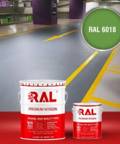 Sơn sàn Garage ô tô Epoxy hệ lăn RAL GARAGE GUARD 6018 3 B23 Son san Garage Epoxy he lan RAL 6018