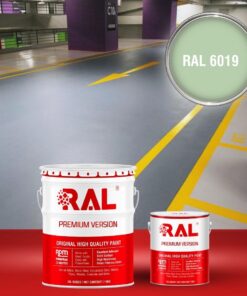 Sơn sàn Garage ô tô Epoxy hệ lăn RAL GARAGE GUARD 6019 3 B23 Son san Garage Epoxy he lan RAL 6019