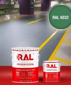 Sơn sàn Garage ô tô Epoxy hệ lăn RAL GARAGE GUARD 6032 3 B23 Son san Garage Epoxy he lan RAL 6032