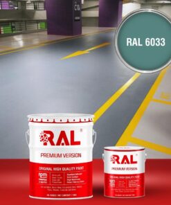 Sơn sàn Garage ô tô Epoxy hệ lăn RAL GARAGE GUARD 6033 3 B23 Son san Garage Epoxy he lan RAL 6033