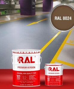 Sơn sàn Garage ô tô Epoxy hệ lăn RAL GARAGE GUARD 8024 3 B23 Son san Garage Epoxy he lan RAL 8024