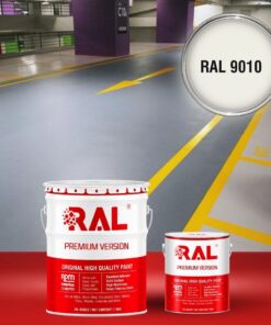 Sơn sàn Garage ô tô Epoxy hệ lăn RAL GARAGE GUARD 9010 3 B23 Son san Garage Epoxy he lan RAL 9010