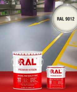 Sơn sàn Garage ô tô Epoxy hệ lăn RAL GARAGE GUARD 9012 3 B23 Son san Garage Epoxy he lan RAL 9012