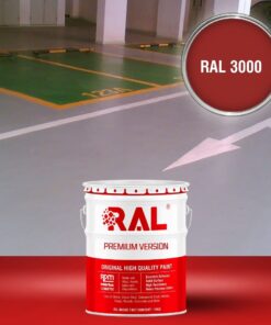 Sơn sàn Garage ô tô Acylic 2IN1 (Lót+phủ) RAL GARAGE FLOOR 2IN1 3000 3 B25 Son san Garage Acylic 2IN1 Lot phu RAL 3000