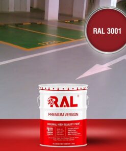 Sơn sàn Garage ô tô Acylic 2IN1 (Lót+phủ) RAL GARAGE FLOOR 2IN1 3001 3 B25 Son san Garage Acylic 2IN1 Lot phu RAL 3001