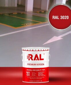 Sơn sàn Garage ô tô Acylic 2IN1 (Lót+phủ) RAL GARAGE FLOOR 2IN1 3020 3 B25 Son san Garage Acylic 2IN1 Lot phu RAL 3020