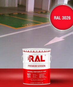 Sơn sàn Garage ô tô Acylic 2IN1 (Lót+phủ) RAL GARAGE FLOOR 2IN1 3026 3 B25 Son san Garage Acylic 2IN1 Lot phu RAL 3026