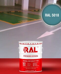 Sơn sàn Garage ô tô Acylic 2IN1 (Lót+phủ) RAL GARAGE FLOOR 2IN1 5018 3 B25 Son san Garage Acylic 2IN1 Lot phu RAL 5018