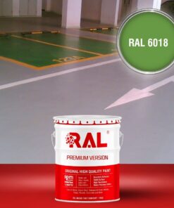 Sơn sàn Garage ô tô Acylic 2IN1 (Lót+phủ) RAL GARAGE FLOOR 2IN1 6018 3 B25 Son san Garage Acylic 2IN1 Lot phu RAL 6018