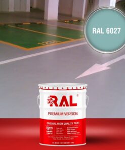 Sơn sàn Garage ô tô Acylic 2IN1 (Lót+phủ) RAL GARAGE FLOOR 2IN1 6027 3 B25 Son san Garage Acylic 2IN1 Lot phu RAL 6027