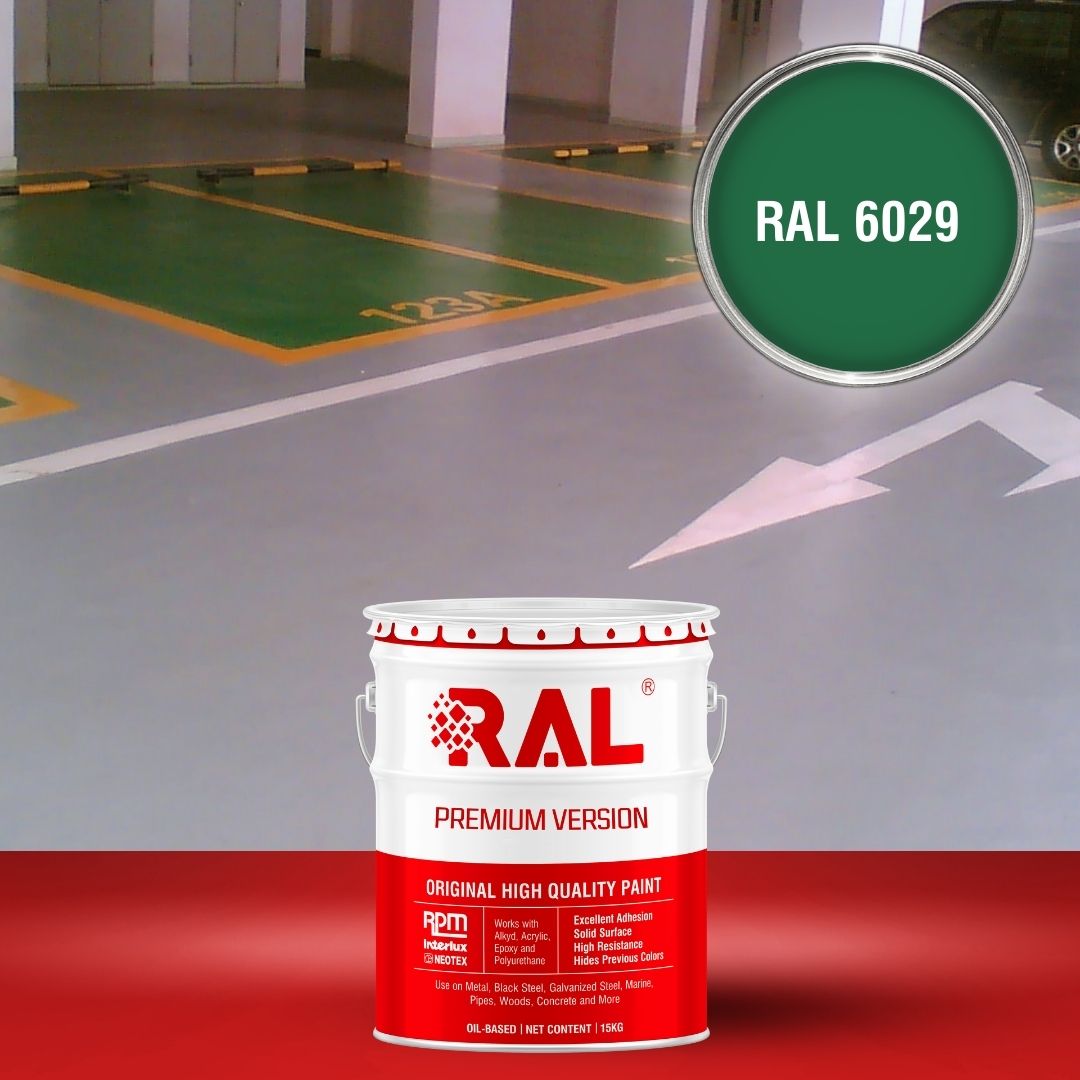 Sơn sàn Garage ô tô Acylic 2IN1 (Lót+phủ) RAL GARAGE FLOOR 2IN1 6029 2 B25 Son san Garage Acylic 2IN1 Lot phu RAL 6029