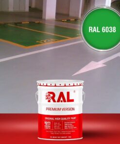 Sơn sàn Garage ô tô Acylic 2IN1 (Lót+phủ) RAL GARAGE FLOOR 2IN1 6038 3 B25 Son san Garage Acylic 2IN1 Lot phu RAL 6038