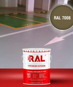 Sơn sàn Garage ô tô Acylic 2IN1 (Lót+phủ) RAL GARAGE FLOOR 2IN1 7008 3 B25 Son san Garage Acylic 2IN1 Lot phu RAL 7008