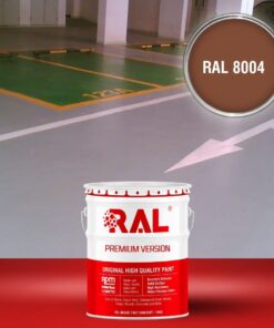 Sơn sàn Garage ô tô Acylic 2IN1 (Lót+phủ) RAL GARAGE FLOOR 2IN1 8004 3 B25 Son san Garage Acylic 2IN1 Lot phu RAL 8004