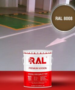 Sơn sàn Garage ô tô Acylic 2IN1 (Lót+phủ) RAL GARAGE FLOOR 2IN1 8008 3 B25 Son san Garage Acylic 2IN1 Lot phu RAL 8008