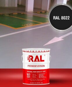 Sơn sàn Garage ô tô Acylic 2IN1 (Lót+phủ) RAL GARAGE FLOOR 2IN1 8022 3 B25 Son san Garage Acylic 2IN1 Lot phu RAL 8022