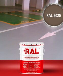 Sơn sàn Garage ô tô Acylic 2IN1 (Lót+phủ) RAL GARAGE FLOOR 2IN1 8025 3 B25 Son san Garage Acylic 2IN1 Lot phu RAL 8025