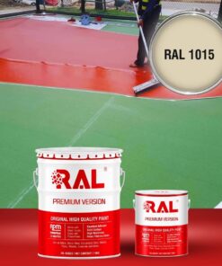 Sơn sân pickleball PU tự san RAL SPORT SHIELD SL 1015 3 B26 Son san the thao PU tu san RAL 1015