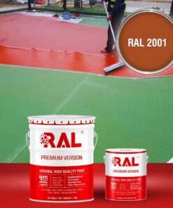 Sơn sân pickleball PU tự san RAL SPORT SHIELD SL 2001 3 B26 Son san the thao PU tu san RAL 2001