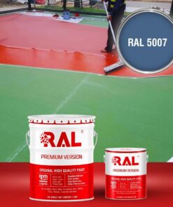 Sơn sân pickleball PU tự san RAL SPORT SHIELD SL 5007 3 B26 Son san the thao PU tu san RAL 5007