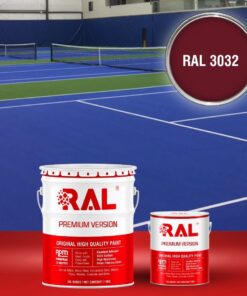 Sơn sân pickleball Epoxy tự san RAL SPORT GUARD SL 3022 3 B27 Son san the thao Epoxy tu san RAL 3032